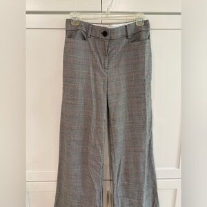 Plaid Wide Leg Trousers - size 2